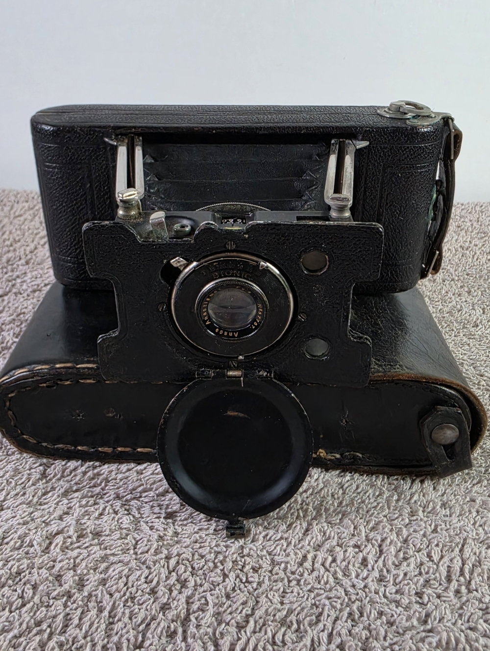 Vintage Ansco V.P. No. 2 Folding Camera in Black - Classic Film Camera